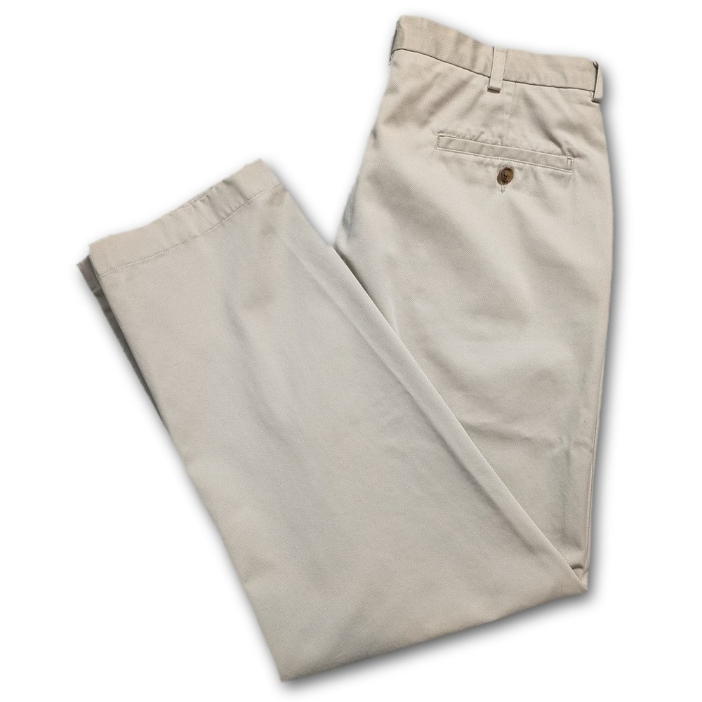 Brooks Brothers Advantage Chinos Mens 36x30 Pants Chino Clark Khaki 100% Cotton